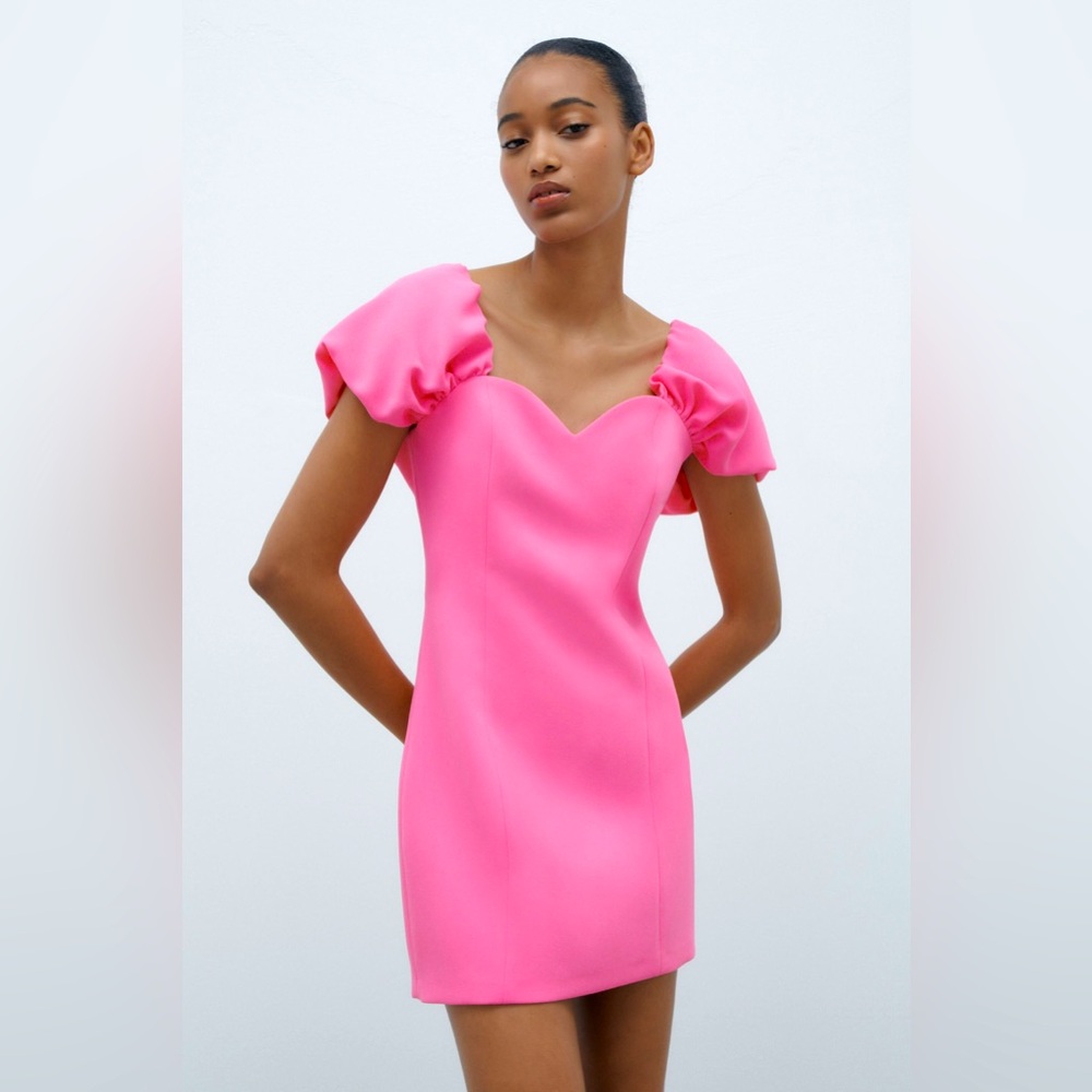 ZARA Pink Mini Dress‎ size L New